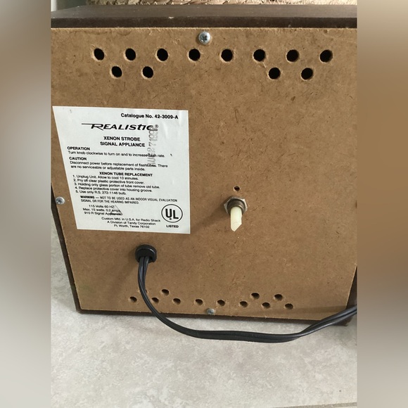 90s Vintage Strobe Light EUC Realistic Xenon Radio Shack Party Disco Light - Picture 3 of 5